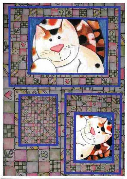 Cute Cat Toppers - 5 A4 sheets of Toppers to DOWNLOAD